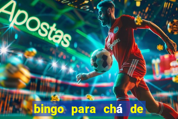 bingo para chá de bebê para imprimir grátis